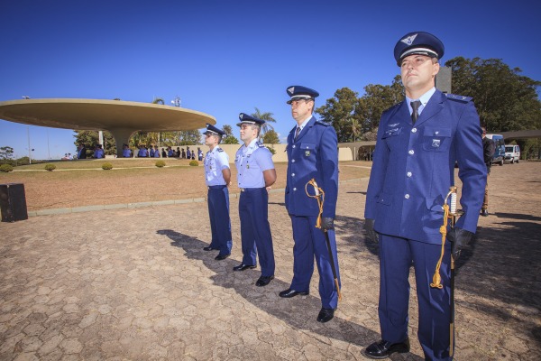 Militares homenageados na cerimônia