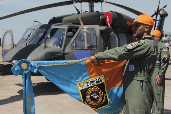 Durante a cerimônia foi realizada a incorporação da aeronave H-60L Black Hawk