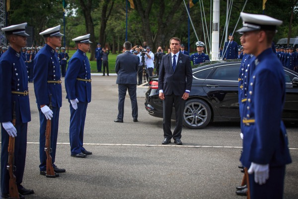 Presidente Jair Bolsonaro participou da cerimônia