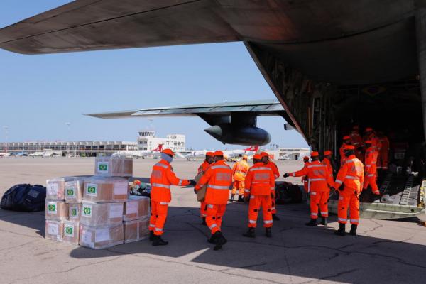 Aeronaves transportaram mais de 20 toneladas de suprimentos e equipamentos, além de 40 militares da Força Nacional e do Corpo de Bombeiros de Minas Gerais para ajuda às vítimas do Ciclone Idai