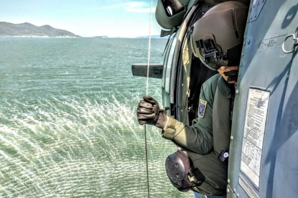 Durante o exercício, foram realizadas em torno de 300 simulações de salvamento