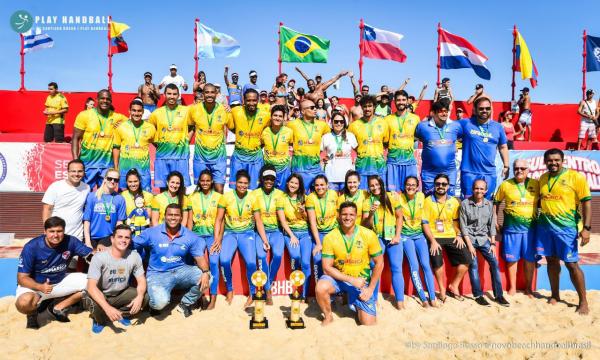 Militares ficaram em primeiro lugar no I Campeonato Sul-Centro Americano de Handebol de Praia; já no vôlei feminino, dupla brasileira ficou com a prata em competição na Suíça