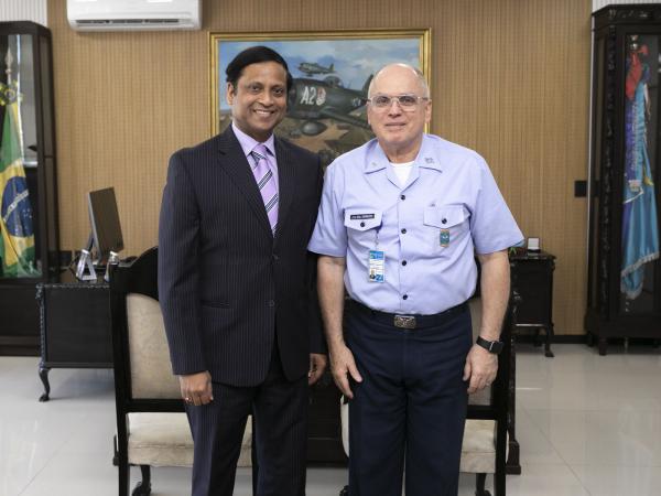 Encontro ocorreu na manhã desta quinta-feira (1º) no Comando da Aeronáutica