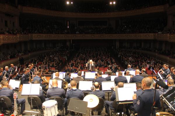 Já a Banda de Música da Ala 4 realizou Concerto no Centro de Convenções da Universidade Federal de Santa Maria