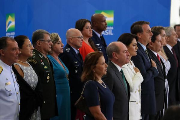 A cerimônia aconteceu nesta segunda-feira (9), no Salão Nobre do Palácio do Planalto, em Brasília (DF) 