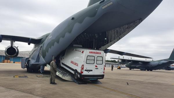 Foram transportados para Manaus (AM) e Fortaleza (CE) materiais de saúde para o enfrentamento à pandemia do novo Coronavírus