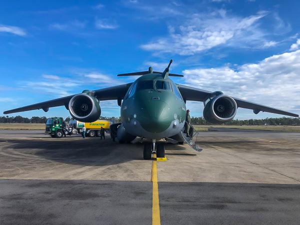 Missão ocorreu nesta terça-feira (19/05). A aeronave da FAB transportou mais de quatro toneladas de álcool em gel para Manaus (AM)