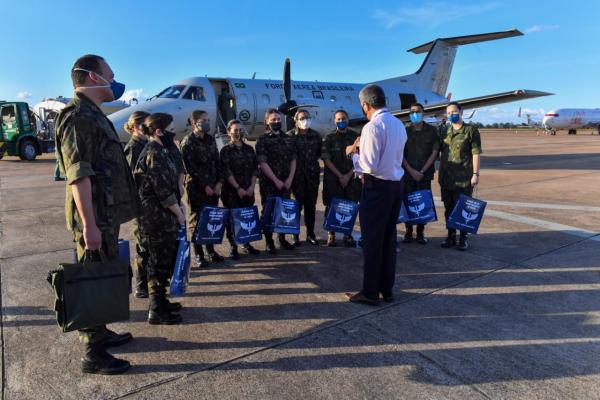 Transporte foi realizado por um C-97 Brasília da Força Aérea Brasileira