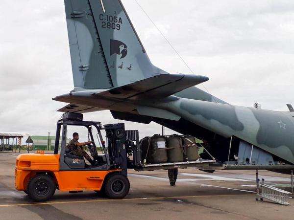 Aeronave C-105 Amazonas iniciou o transporte na terça-feira, 30 de junho