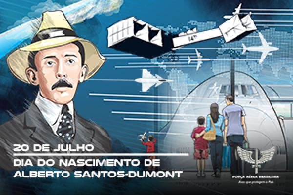 Vídeo celebra, no dia 20 de julho, o aniversário de Alberto Santos-Dumont, brasileiro pioneiro na aeronáutica mundial