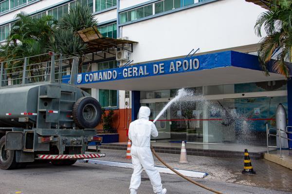 Atividade nas instalações do Comando-Geral de Apoio (COMGAP) foi realizada por militares do 8º Batalhão de Polícia do Exército