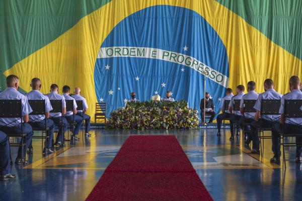 Comandante da Aeronáutica participou da cerimônia, realizada no Hangar do Grupo de Transporte Especial (GTE)