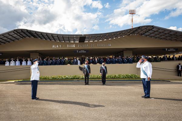 Tenente-Brigadeiro Baptista Junior assume a Força Aérea Brasileira, em cerimônia realizada nessa segunda-feira (12), em Brasília (DF)

