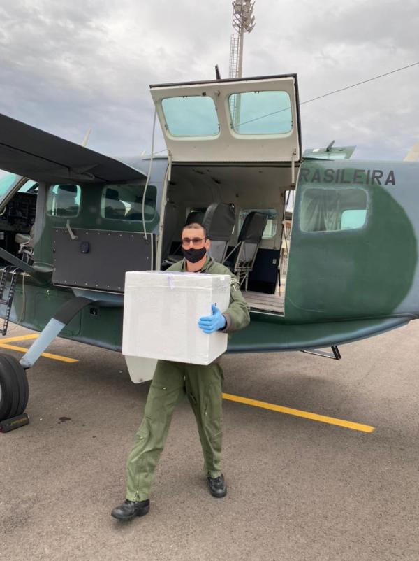 Um C-98 Caravan realizou a captação do órgão em Criciúma (SC) e transportou para Porto Alegre (RS)