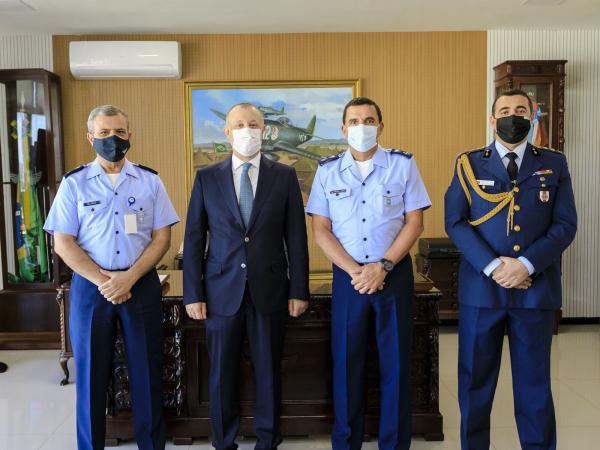 O encontro ocorreu no Comando da Aeronáutica, em Brasília (DF), e também contou com a presença do Adido Militar da Turquia no Brasil