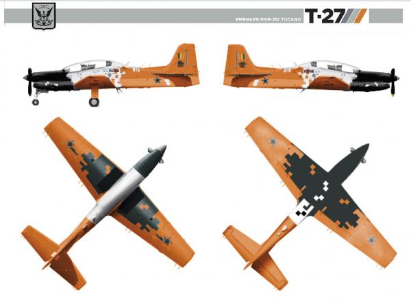 A AFA promoveu um concurso interno entre os cadetes para a escolha da pintura que marcará a nova versão do T-27 modernizado A AFA promoveu um concurso interno entre os cadetes para a escolha da pintura que marcará a nova versão do T-27 modernizado