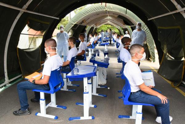 Os estagiários farão parte da tropa mais jovem da Força Aérea Brasileira (FAB)