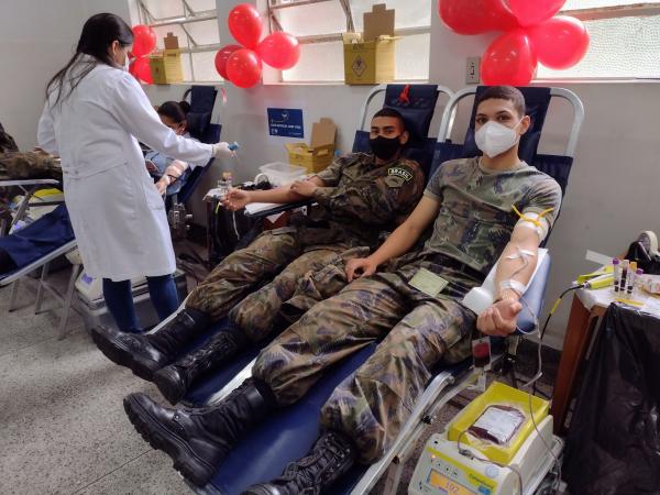 Ação foi realizada com o apoio da Base Aérea de São Paulo (BASP) e da Fundação Pró-Sangue