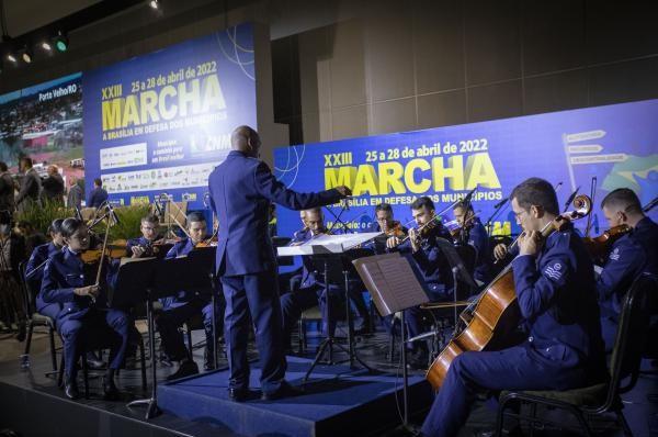 A apresentação foi realizada na terça-feira (26/04), na cerimônia de abertura da 23ª Marcha a Brasília em Defesa dos Municípios, no Centro Internacional de Convenções de Brasília A apresentação foi realizada na terça-feira (26/04), na cerimônia de abertura da 23ª Marcha a Brasília em Defesa dos Municípios, no Centro Internacional de Convenções de Brasília