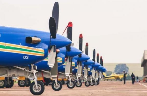 O céu da Academia foi pintado por uma série de atrações aéreas, como a Esquadrilha da Fumaça e a Esquadrilha Halcones, da Força Aérea do Chile