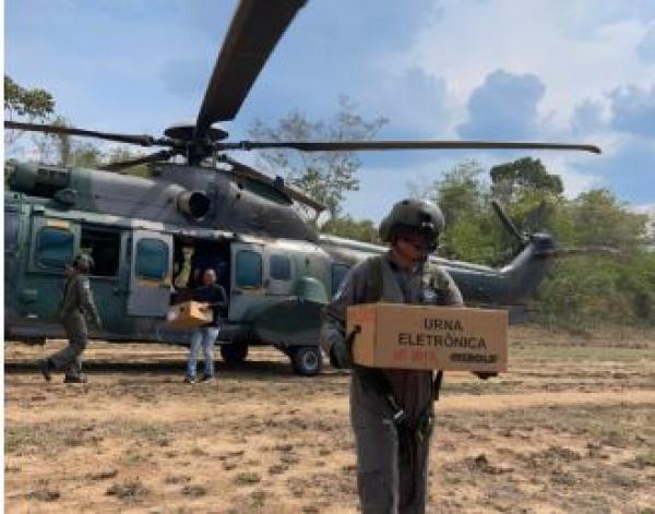 O apoio faz parte da Operação Garantia da Votação e Apuração (GVA), deflagrada pelo Ministério da Defesa