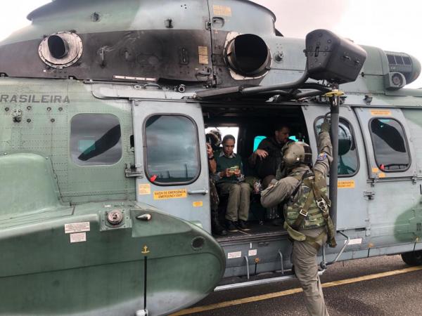 A visita da comitiva ocorreu neste sábado (04/03), com voo partindo da Base Aérea de Boa Vista (BABV)