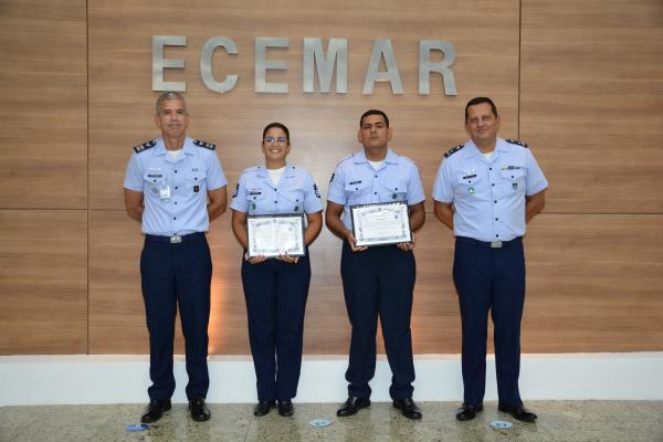 O eventou contou com a presença de autoridades militares e ex-instrutores da ECEMAR