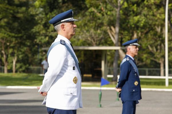 A ocasião marcou a despedida operacional do Tenente-Brigadeiro Heraldo, que encerrou sua carreira após 43 anos de serviço ativo na Força Aérea Brasileira