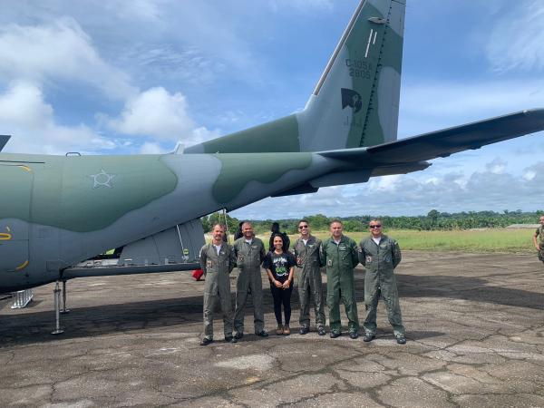 Transporte de gestante foi realizado pelos Esquadrões Arara e Pantera, da Força Aérea Brasileira, no dia 28/04