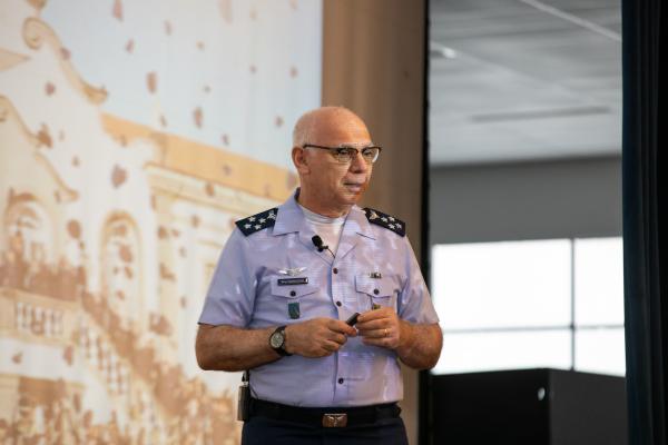 A palestra do Comandante foi marcada por momentos de inspiração e motivação aos futuros Cadetes