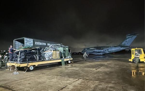  FAB realiza transportes de equipamentos para apoio às áreas afetadas no RS