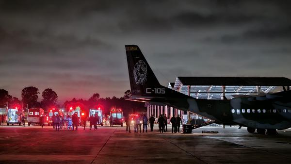  FAB realiza maior missão de UTI Aérea no RS transportando cinco pacientes