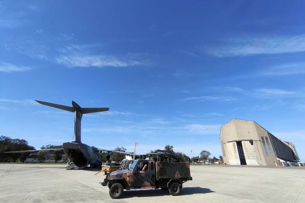 A atuação do Esquadrão Profeta foi realizada em apoio ao Exercício COMAO/AIRLIFT, na Base Aérea de Anápolis (GO) A atuação do Esquadrão Profeta foi realizada em apoio ao Exercício COMAO/AIRLIFT, na Base Aérea de Anápolis (GO)