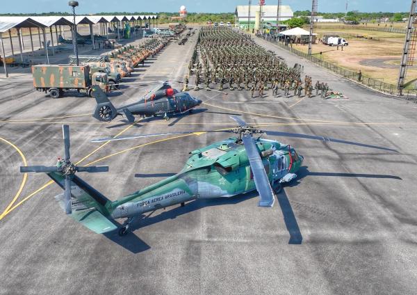 Na ocasião, houve demonstração operacional da interoperabilidade entre a Marinha do Brasil, o Exército Brasileiro e a Força Aérea Brasileira