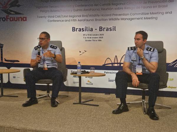 Durante o 23º CARSAMPAF e o 5º AEROFAUNA, em Brasília, a Força Aérea Brasileira apresentou estudos que reforçam seu protagonismo na prevenção de riscos de fauna e na segurança operacional