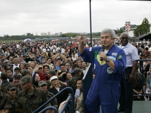 O TC Marcos Pontes foi uma grande atração